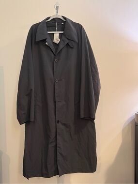 Uniqlo Men's Charcoal Lightweight Trench Coat